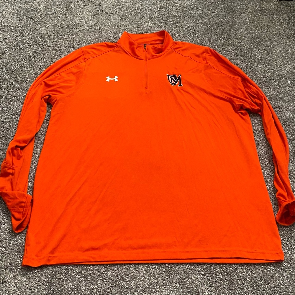 Under Armour Vibrant Orange Half-Zip Top